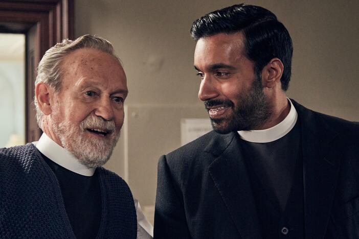 Stuart Potts (Paul Copley), Alphy Kottaram (Rishi Nair).