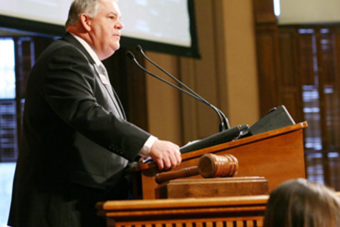 House Speaker David Ralston addresses fellow lawmakers. (Photo courtesy Ga House of Representatives.)