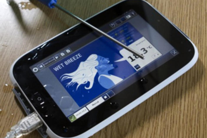 Intel hopes to take a bite out of the tablet market with its Studybook for schools.