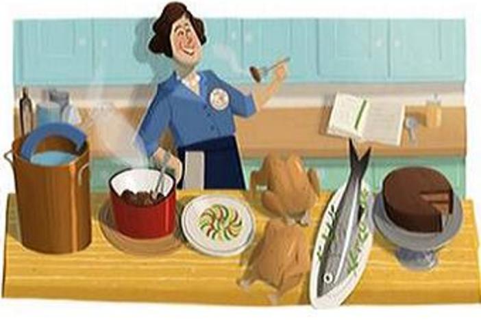 Today's Google Doodle Celebrates Julia Child's 100th Birthday