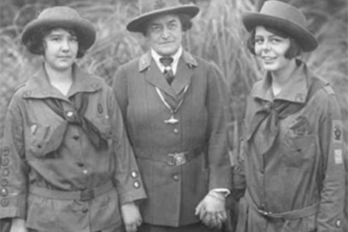 Juliette Gordon Low in her Girl Scouts gear.