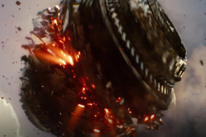 This is what the shredder from the movie "Battleship" looks like in fiction. Courtesy syfy.com