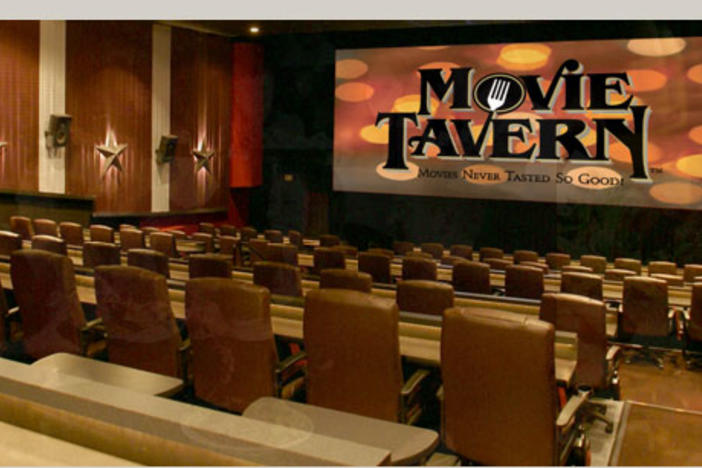 The Movie Tavern has three locations:  Tucker, Suwanee, and Roswell
