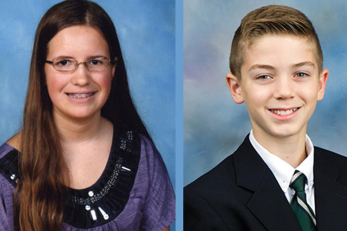 Rachael Cundey and Nicholas Poulos are competing in the 2013 Scripps National Spelling Bee in Washington, D.C.