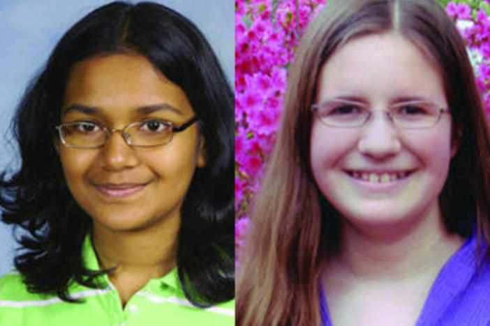 Simola Nayak (left) and Rachael Cundey (right) are Georgia's representatives to the National Spelling Bee.