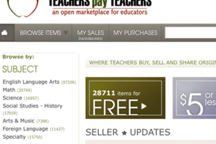 TeachersPayTeachers is a online marketplace where educators can submit and buy lesson plans and materials from each other.