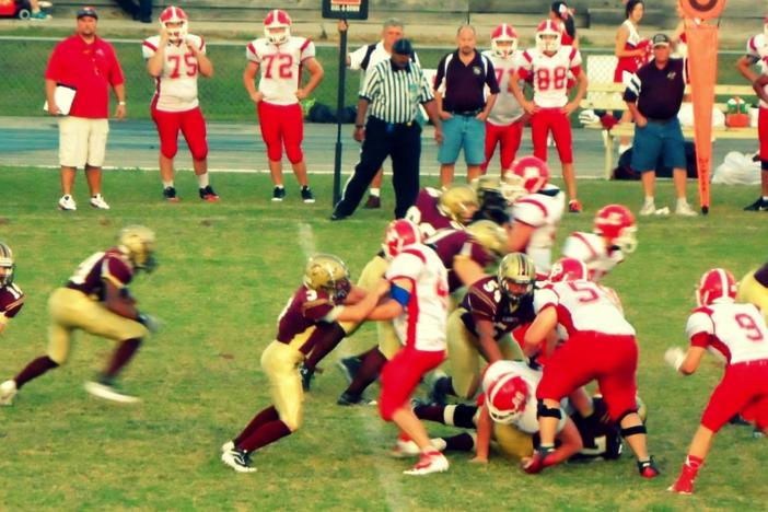 A talented defense and improving offense earned Liberty County a 40-20 Week 3 win over Johnson. Photo courtesy of Liberty Co. HS