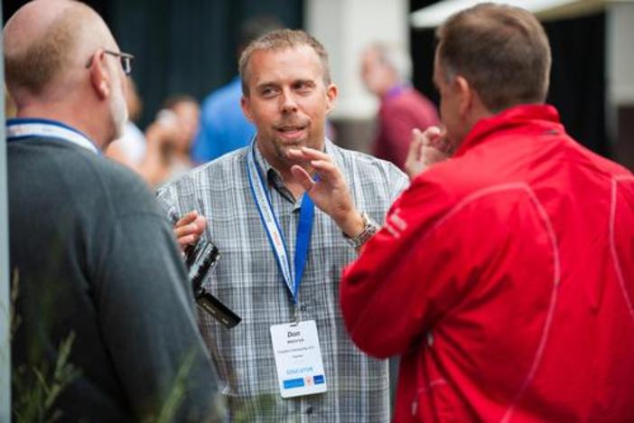 Don Wettrick (middle) has created The Focus Show Online, finding outstanding classrooms using social media.