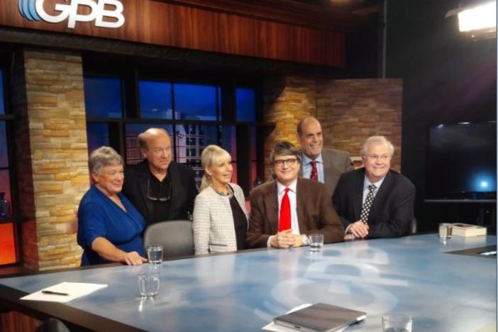 (Left to Right) Peggy Rusk Smith, Rich Rusk, Bobbie Battista, Don Johnson, Bill Nigut, and Tom Johnson