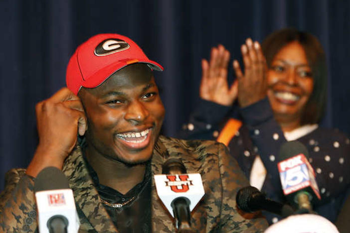 Former Norcross DE Lorenzo Carter announces his decision to sign with UGA on National Signing Day '14