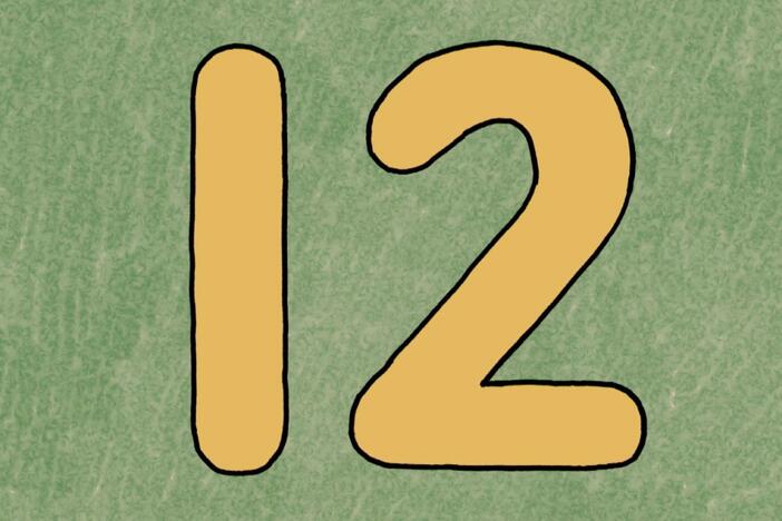 The number of the day is 12. Let's count the vehicles.