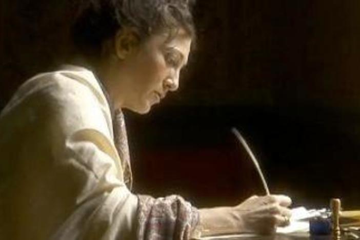 A scene cut from the film about the important role of women in political history.