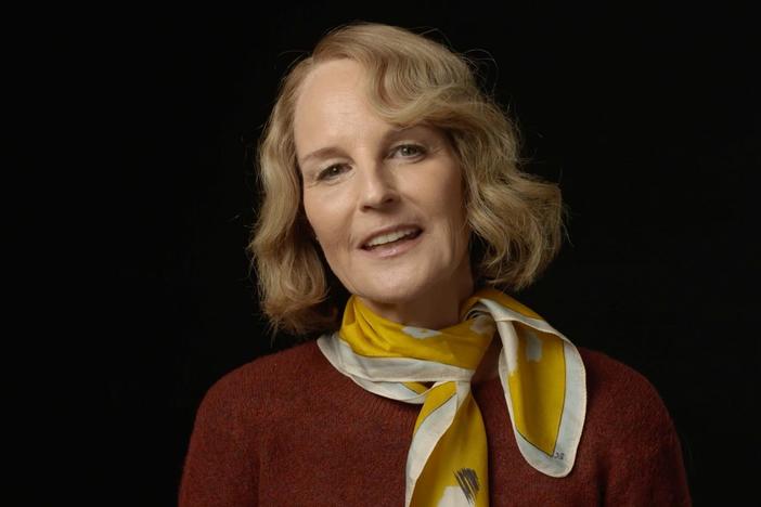 World on Fire star Helen Hunt describes her character, American journalist Nancy Campbell.