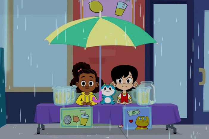 Lyla and Everett make a lemonade stand. / Lyla and Everett learn how to Double Dutch.