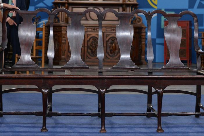Appraisal: Dutch Colonial Chair-back Settee, ca. 1765, from Tucson Hr 2.