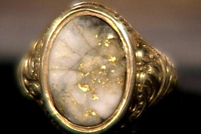 Appraisal: California Gold Quartz Ring, from Vintage Los Angeles.