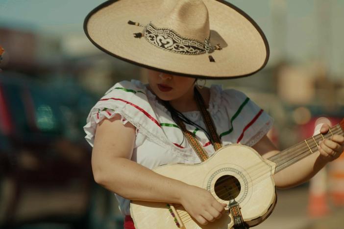 Two fronteriza women live in two cultures at the same time along the U.S.-Mexico border.