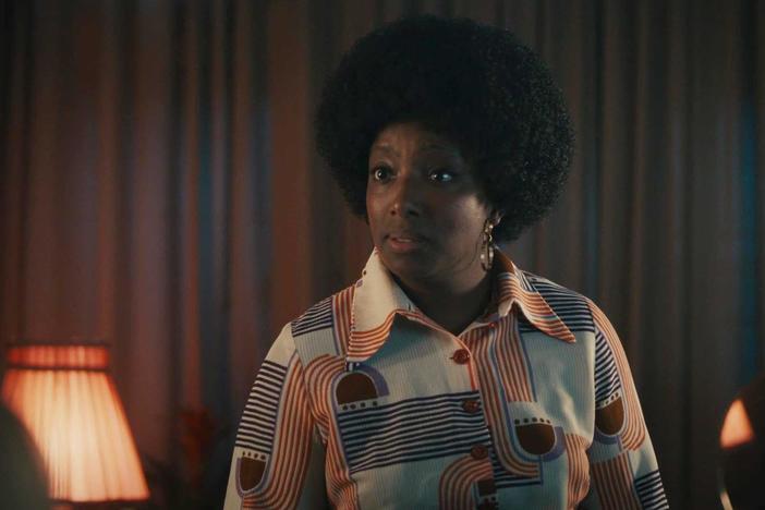 After catching Sylvester with Joyce's salary envelope, Rosalind confronts Joyce.
