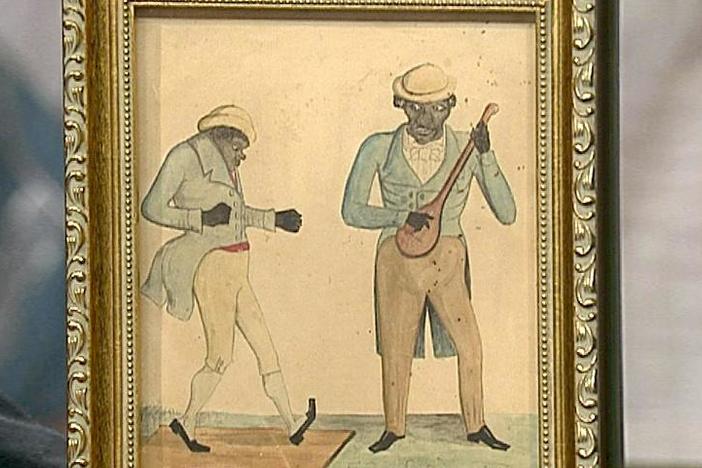 Appraisal: 19th-Century Folk Art Painting, from Vintage Des Moines.