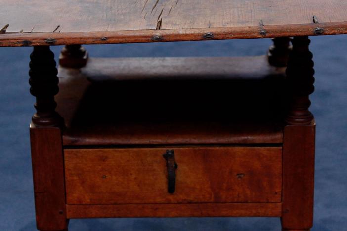 Appraisal: Connecticut River Valley Chair Table, ca. 1800, from Des Moines Hour 3