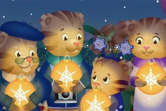 Everyone in the Neighborhood is gathered to release their lanterns into the sky.