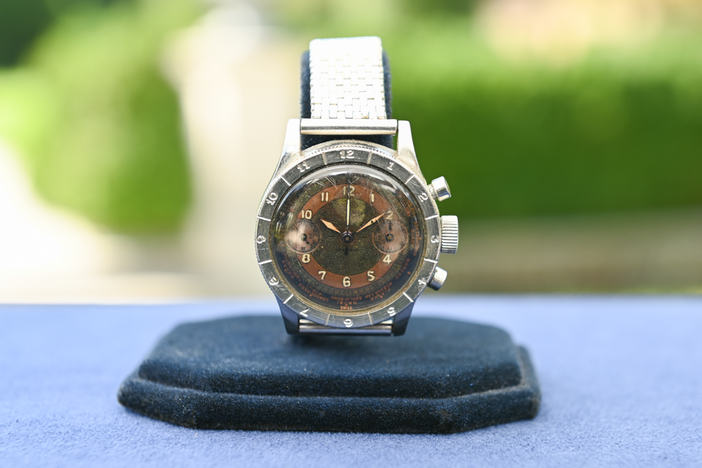 Appraisal: Gallet Flying Officer "Red Tail" Chronograph, ca. 1941