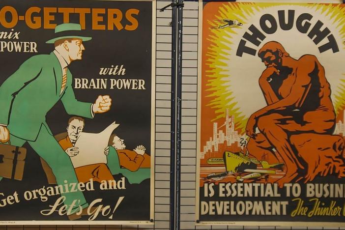 Appraisal: 1935 Sheldon-Claire Co. Work Incentive Posters