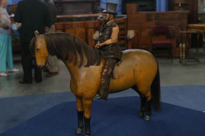 Appraisal: 19th-Century Folk Art Horse & Rider