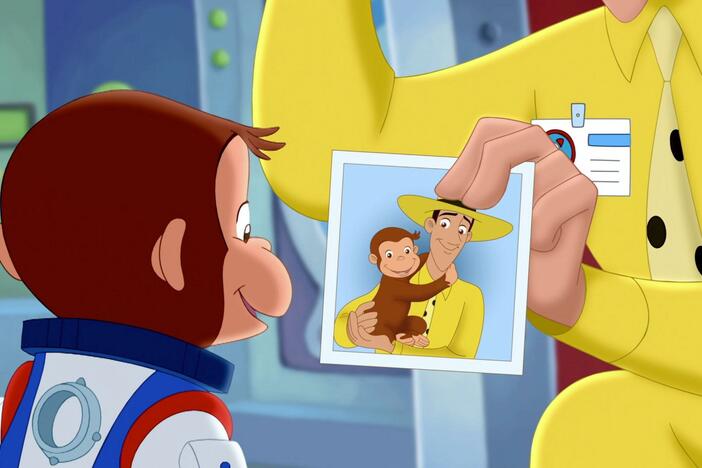 George says goodbye to the MYH before he takes off on his space adventure. 