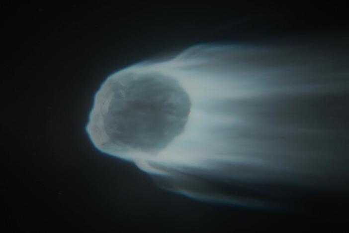 As comets cross the invisible boundary known as the ice line, their ice starts turning into gas.