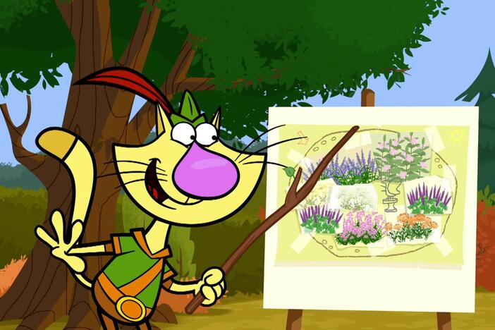 The gang plants a butterfly garden!