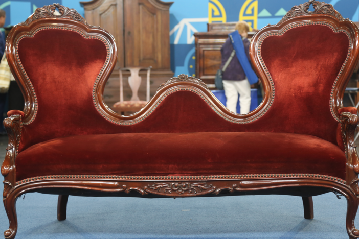 Appraisal: Vander Ley Bros. Rococo Revival-Style Settee ca. 1935 in New Orleans, LA