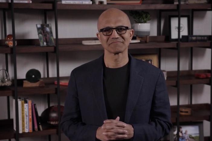 Satya Nadella, CEO of Microsoft, discusses how the pandemic is pushing tech innovation.