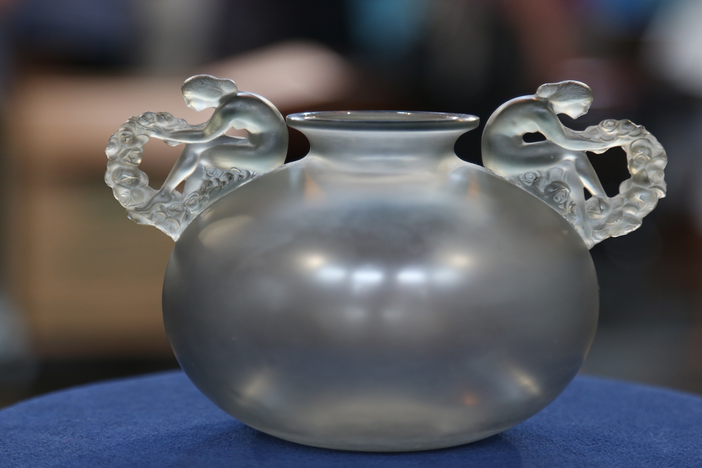 Appraisal: René Lalique "Bouchardon" Vase, ca. 1926, in St. Louis Hour 1.