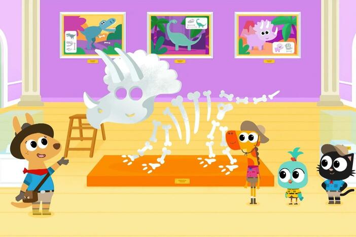 When our plucky trio join Heidi to dig up buried dinosaur bones.