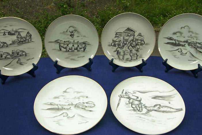 Appraisal: Robert Mayokok Plates, ca. 1960