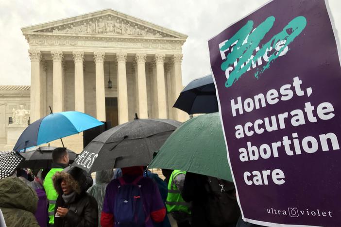 The abortion case before the Supreme Court could have implications for free speech.
