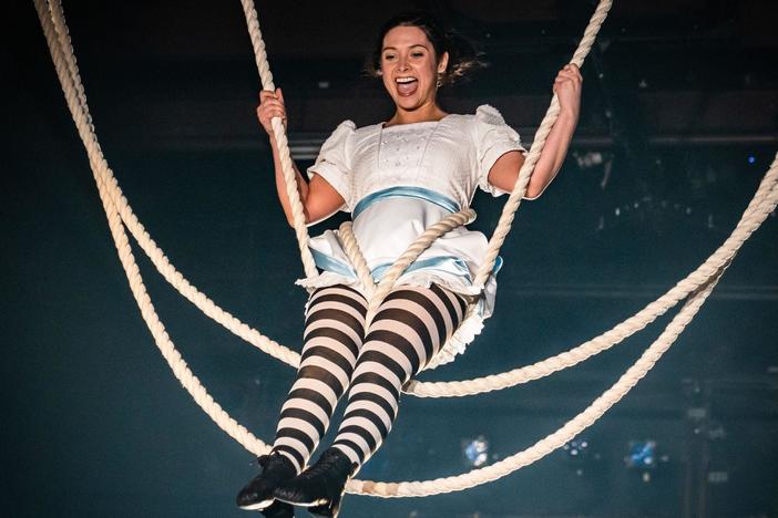 Alice starts her journey to a new world going down the rabbit hole.