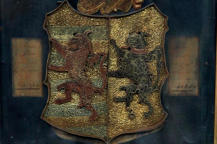 Appraisal: 1734 American Paper Filigree Crest, from Boston Hour 2.