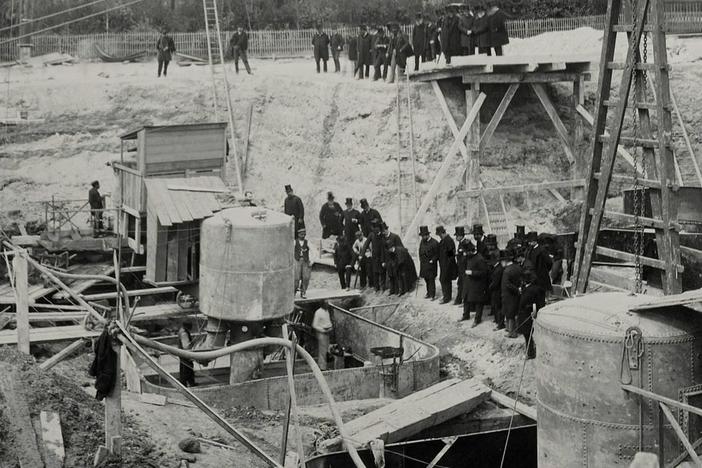 Building the massive Eiffel tower on the bank of the Seine River posed more than one challenge.