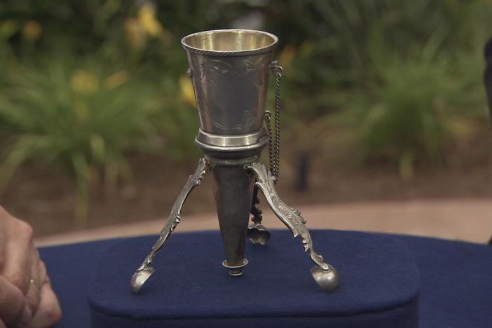 Appraisal: Russian Silver Bouquet Holder, ca. 1900