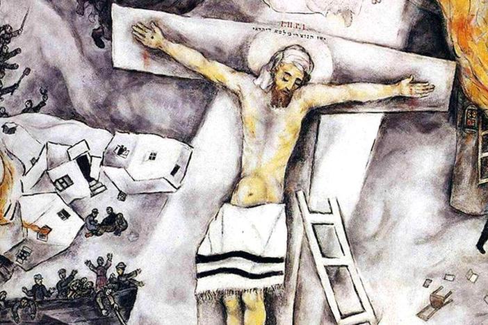 In the crucified Christ he saw the personification of Jewish suffering, pain, and sadness.