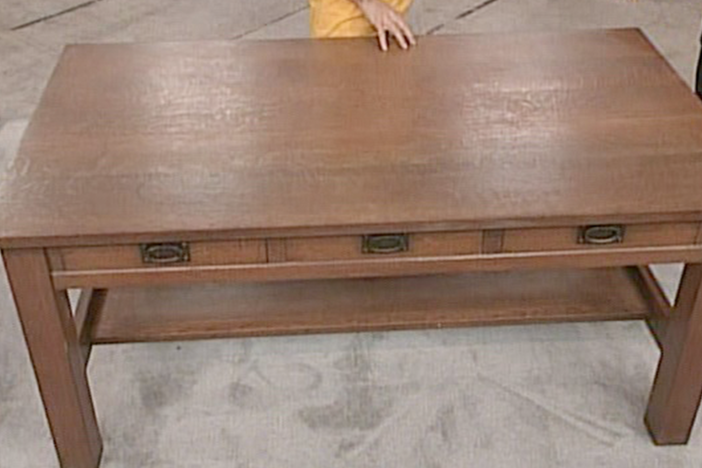 Appraisal: Gustav Stickley Library Table, ca. 1902, from Vintage Austin.