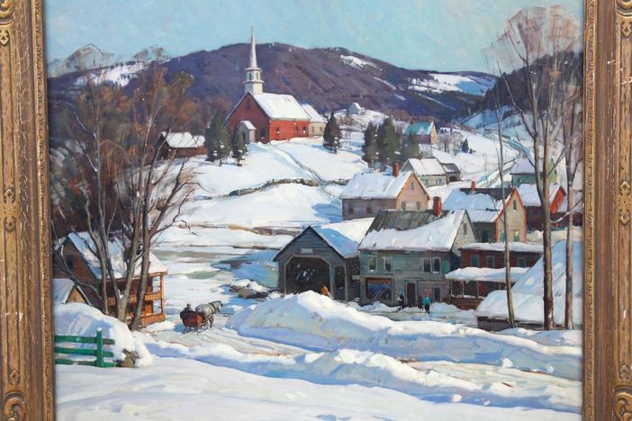 Appraisal: 1948 Aldro Hibbard Oil Painting, from Boston Hour 1.