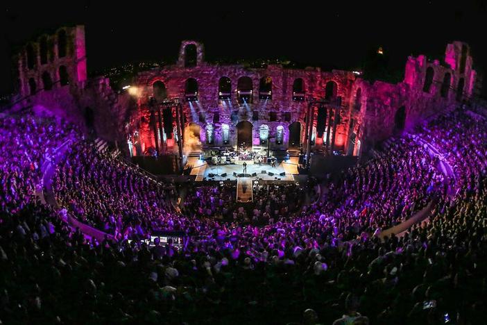 Multi-Grammy-winning rock band Foo Fighters perform "Sunday Rain" at the Acropolis