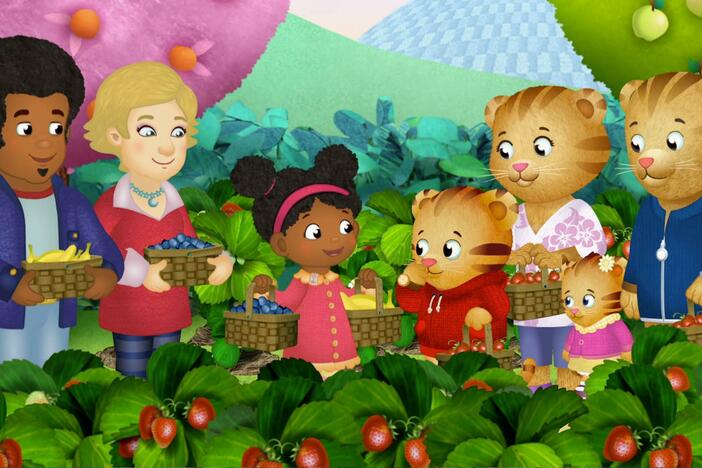 Daniel meets Miss Elaina and her family in the Enchanted Garden.