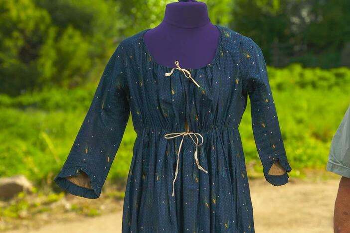 Appraisal: Cotton Printed Women's Dress, ca. 1798