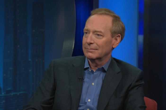 Brad Smith joins the program to discuss the ethical questions of new technology.