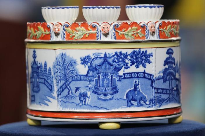 Appraisal: English Pearlware Bough Pot, ca. 1810, in Harrisburg Hour 3.
