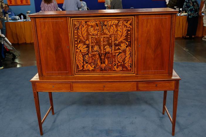 Appraisal: Cabinet Attributed to Malmsten, ca, 1940, from Junk in the Trunk 4, Part 1.